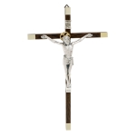 Krzyż wiszący duży drewniany z wizerunkiem Pana Jezusa 36 cm