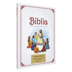 Biblia dla dzieci "Święta historia dla Naszych dzieci" duża z grawerem
