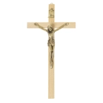Krzyż wiszący drewniany, jasny 23 x 12 cm 