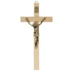 Krzyż wiszący drewniany, jasny 6,5 x 13,5 cm