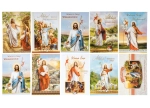 Zestaw 10 szt kartki pocztowe Wielkanocne religijne