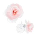 Przypinka do Włosów na Komunię - Elegancka Różowa Róża - Idealne Akcesorium dla Dziewczynki