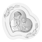 Srebrny obrazek Pamiątka Pierwszej Komunii Świętej dla chłopca prezent 6747OP