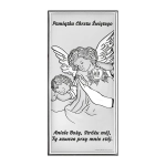 Srebrny obrazek Anioł Stróż - Aniele Boży... - Pamiątka Chrztu Świętego 6656