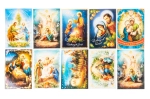 Religijne pocztówki bożonarodzeniowe z motywami Świętej Rodziny zestaw 10 szt.