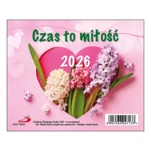 kalendarz na biurko 2026 Czas to miłość