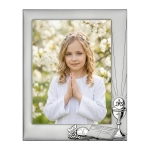 Ramka komunijna 10x15 z grawerem SREBRNA pamiątka na komunię