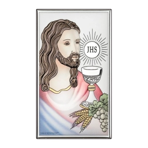 Pamiątka Pierwszej Komunii Świętej klasyczna Pamiątka Komunia z grawerem 6841-C