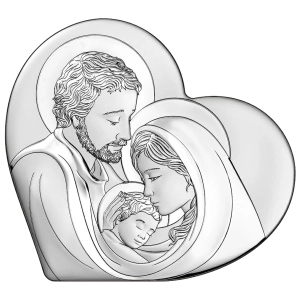 Srebrny Obrazek Święta Rodzina - Pamiątka Ślubu - Rocznicy 6811