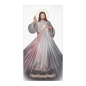 Pamiątka Komunii Świętej obrazek Jezusa Miłosiernego Z GRAWEREM IC103