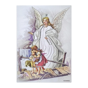 Pamiątka chrztu świętego z grawerem ANIOŁ STRÓŻ deseczka IC110