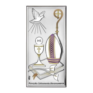 Nowoczesny obrazek religijny pamiątka bierzmowania DS150-c