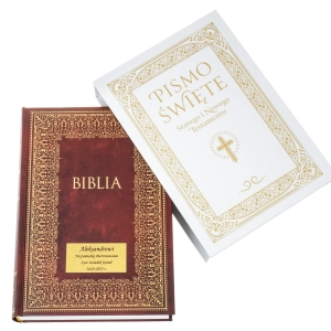 Pismo Święte w etui z grawerem duża Biblia PREZENT DLA RODZINY