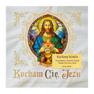 Album komunijny Kocham Cię, Jezu PREZENT NA KOMUNIĘ GRAWER