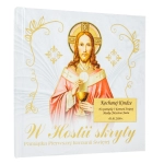 Pamiątka Komunii Świętej album W Hostii Skryty ZŁOTA BLASZKA