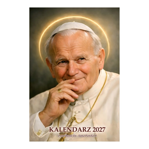 Kalendarz Papieski 2027 okładka Jan Paweł II