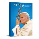 Kalendarzyk Kieszonkowy 2027 Święty Jan Paweł II z krzyżem