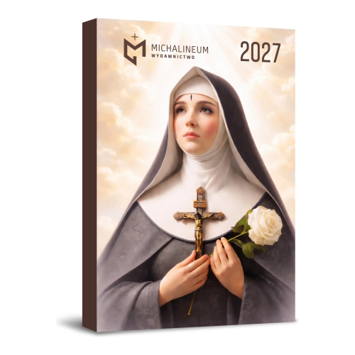 Kalendarzyk Kieszonkowy 2027 św. Rita z Cascii okładka – Święta Rita z Cascii