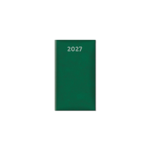 Terminarz tygodniowy 2027 Standard zielony widok główny