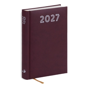 Bordowy terminarz w formacie B6 na 2027 rok STANDARD