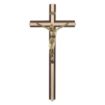 Krzyż wiszący ciemny złoty 26 cm