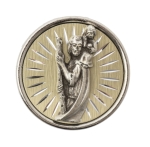 Plakietka magnetyczna, przylepiec ze Św. Krzysztofem