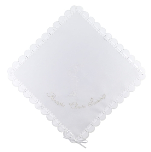 Szatka z tasiemką- biała świeca