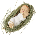Dzieciątko Jezus na sianku 7,5 cm - figurka do szopki