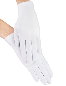 Rękawiczki dla dziewczynki na komunię gładkie