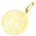 Medalik złoty Św. Benedykt 1,74g. pr.585