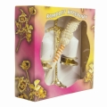KOMPLET KOLĘDOWY PAPIESKI złoty 17 cm