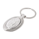Brelok metalowy z św. Krzysztofem w pudełku